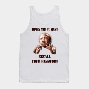 Total Recall (1990) Kuato: "OPEN YOUR MIND. RECALL YOUR PASSWORD" Tank Top